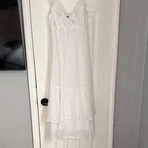 Express White High Low Dress